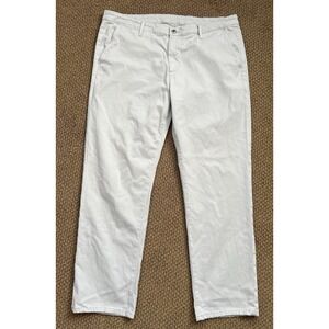 AG Adriano Goldschmied Pants Mens 38x30 Beige The Lux Khaki Straight Leg